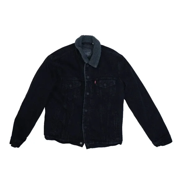 Levi's Jackets Coats Levis Black Stone Washed Denim Gray